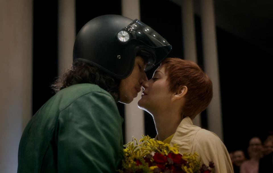 Adam Driver and Marion Cotillard in "Annette."