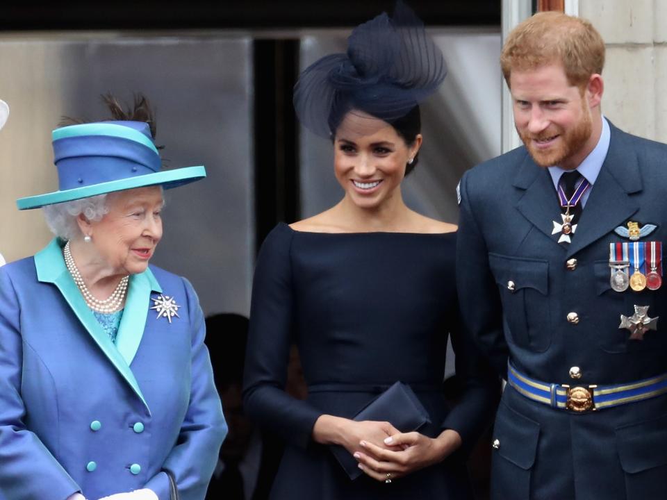 queen elizabeth, meghan markle, prince harry