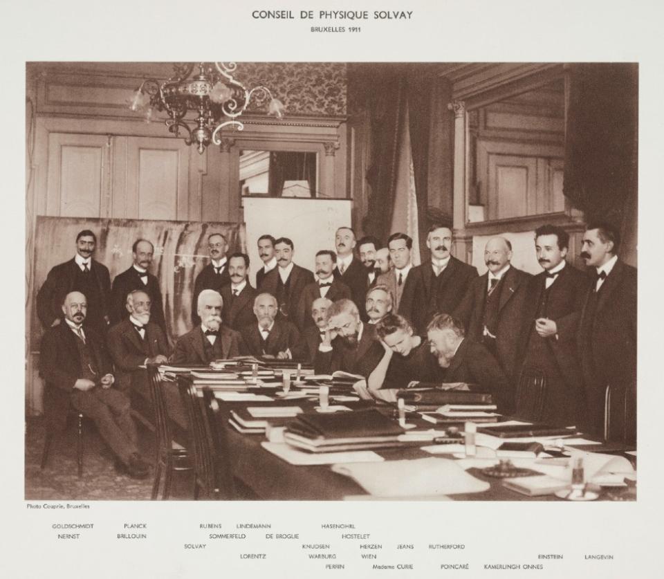 Asistentes a la primer Conferencia Solvay