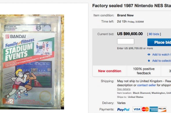 Nintendo game on eBay