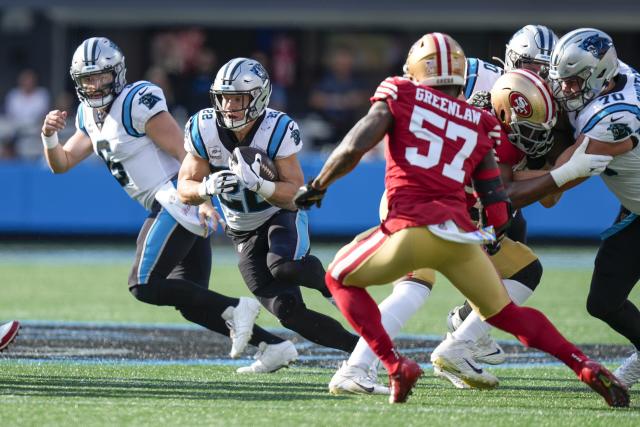 Carolina Panthers at San Francisco 49ers: Christian McCaffrey back