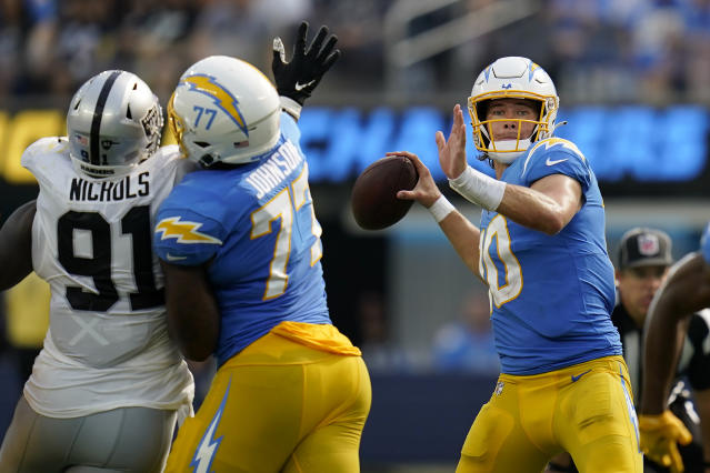 Chargers QB Herbert limited during practice Wednesday - The San