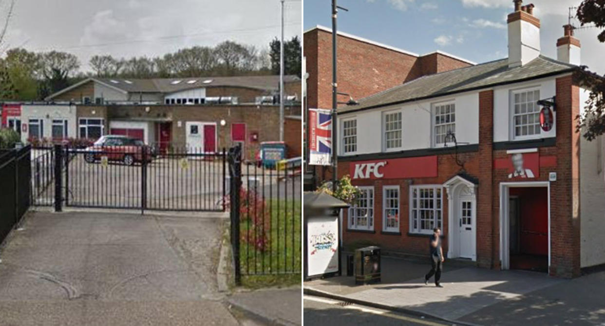 A primary school and a KFC restaurant in Brentwood, Essex, are linked to a case of the Omicron variant of coronavirus. (Reach)