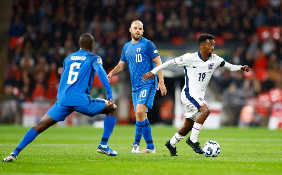 Angel Gomes was impressive on his first start for England (Action Images via Reuters)