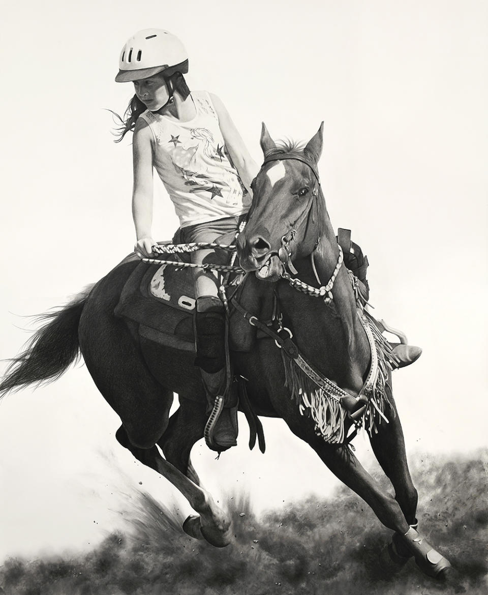 Karl Haendel, Rodeo 11, 2023, pencil and graphite on paper