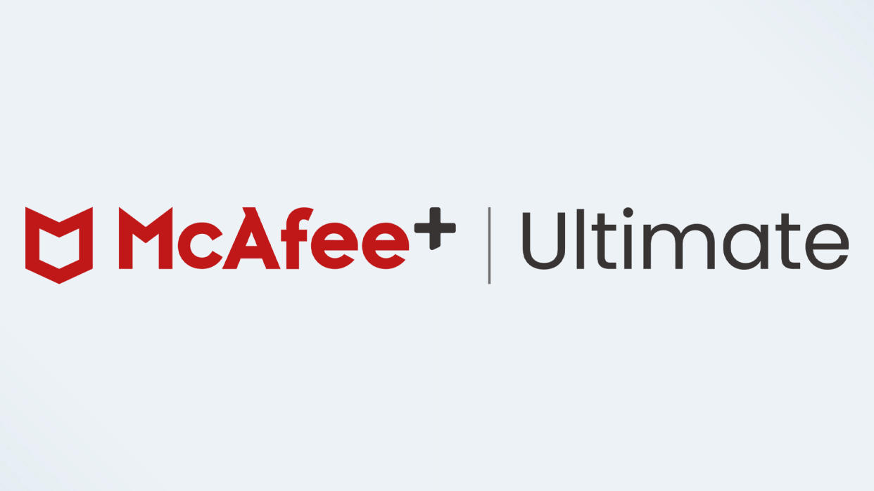  McAfee+ Ultimate logo. 