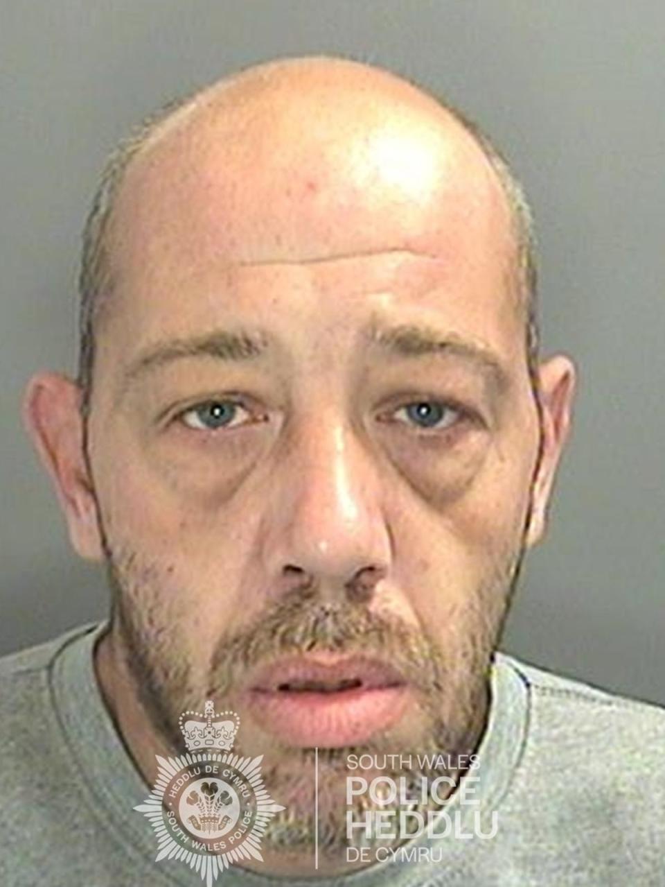 John Cole, 40, who has been jailed at Cardiff Crown Court for life with a minimum term of 29 years (South Wales Police/PA) (PA Media)