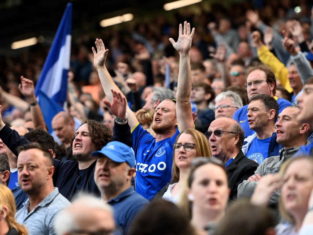 Everton fans have played a key role in pushing their team to vital results (Getty Images)