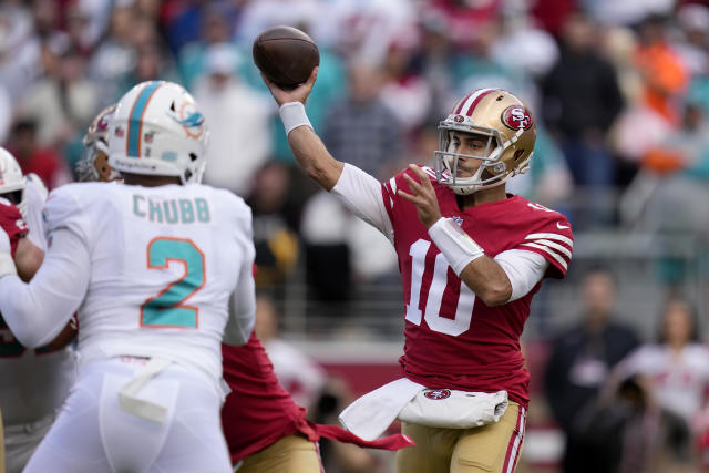 49ers' Jimmy Garoppolo ruled out vs. Jets, getting ankle X-rays