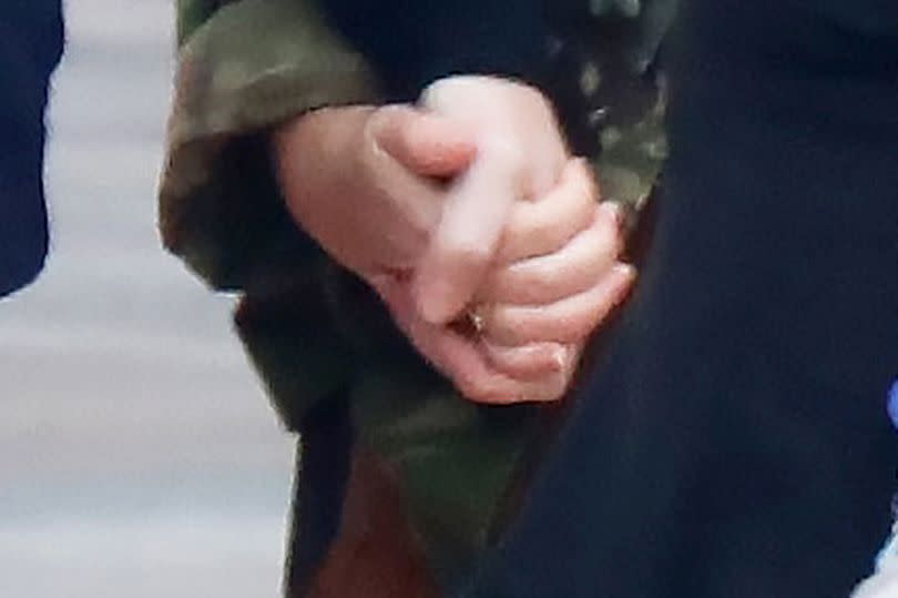 Josie Gibson and Stephen Mulhern hold hands