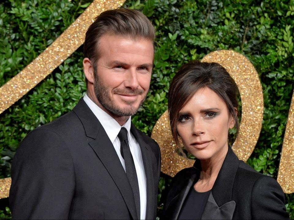 David y Victoria Beckham (imágenes falsas)