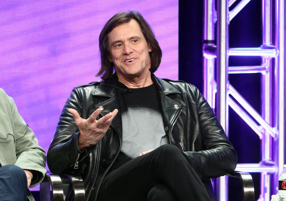 Jim Carrey explained the thought process behind his politically-charged artwork on Monday. (Photo: Frederick M. Brown via Getty Images)