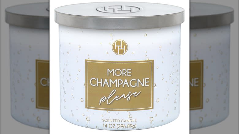 Champagne candle