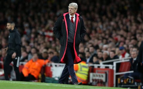Wenger on the touchline - Credit: ACTION PLUS