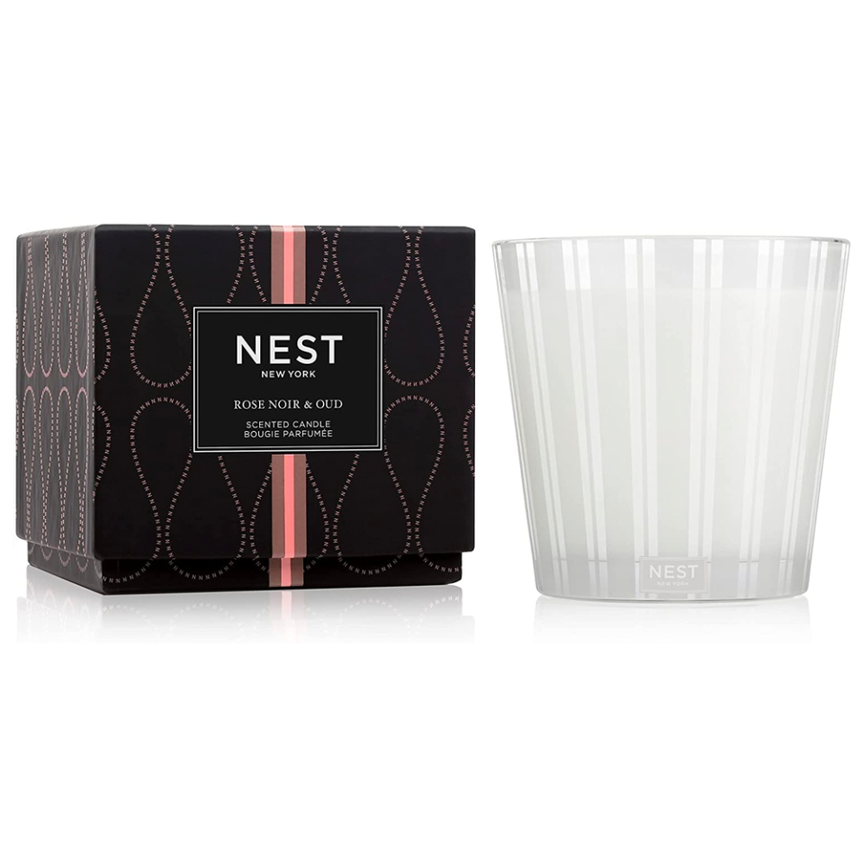 <p><strong>Nest Fragrances</strong></p><p>amazon.com</p><p><a href="https://www.amazon.com/dp/B003U31MXS?tag=syn-yahoo-20&ascsubtag=%5Bartid%7C10052.g.38320815%5Bsrc%7Cyahoo-us" rel="nofollow noopener" target="_blank" data-ylk="slk:Shop Now" class="link rapid-noclick-resp">Shop Now</a></p><p><strong><del>$70</del> $53.89 (23% off)</strong></p><p>You can’t go wrong with a good candle, and Nest New York makes one of our all-time favorite three-wicks. With a throw for what seems like miles, it’s guaranteed to fill any room with fragrance. </p>