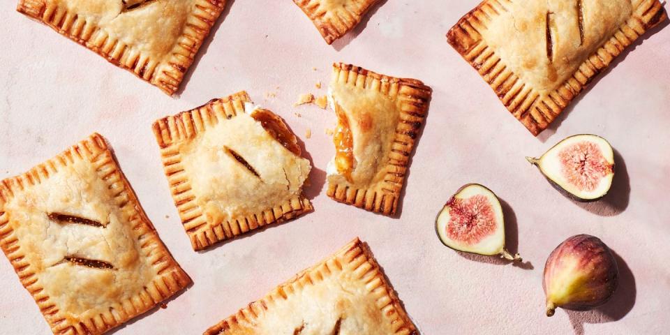 <p>Sweet figs and cream cheese in a warm, crispy breakfast pastry? Yes, please! </p><p><em><a href="https://www.delish.com/cooking/recipe-ideas/recipes/a48506/fig-compote-and-cheese-breakfast-pastry-pockets-recipe/" rel="nofollow noopener" target="_blank" data-ylk="slk:Get the recipe from Delish »;elm:context_link;itc:0;sec:content-canvas" class="link ">Get the recipe from Delish »</a></em> </p>