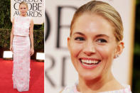 Auch die sonst so stilsichere Sienna Miller machte in einem Kleid von Erdem keine gute Figur. Sexy geht anders!