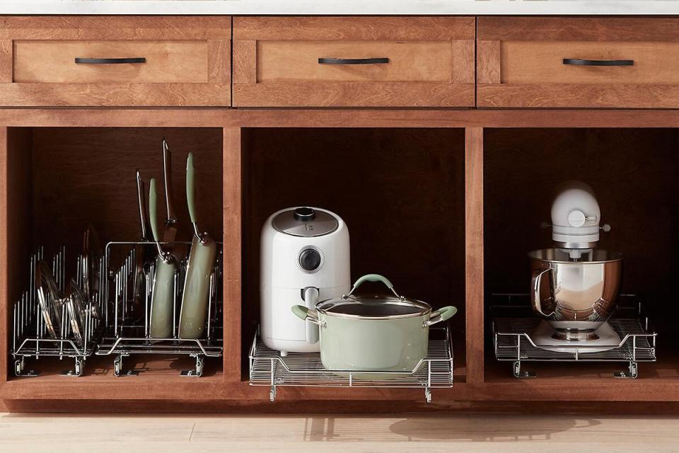 Chrome Roll-Out Cookware Organizer