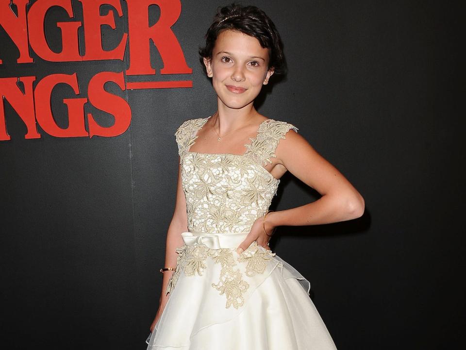 Millie Bobby Brown at the "Stranger Things" premiere in California on July 11, 2016.