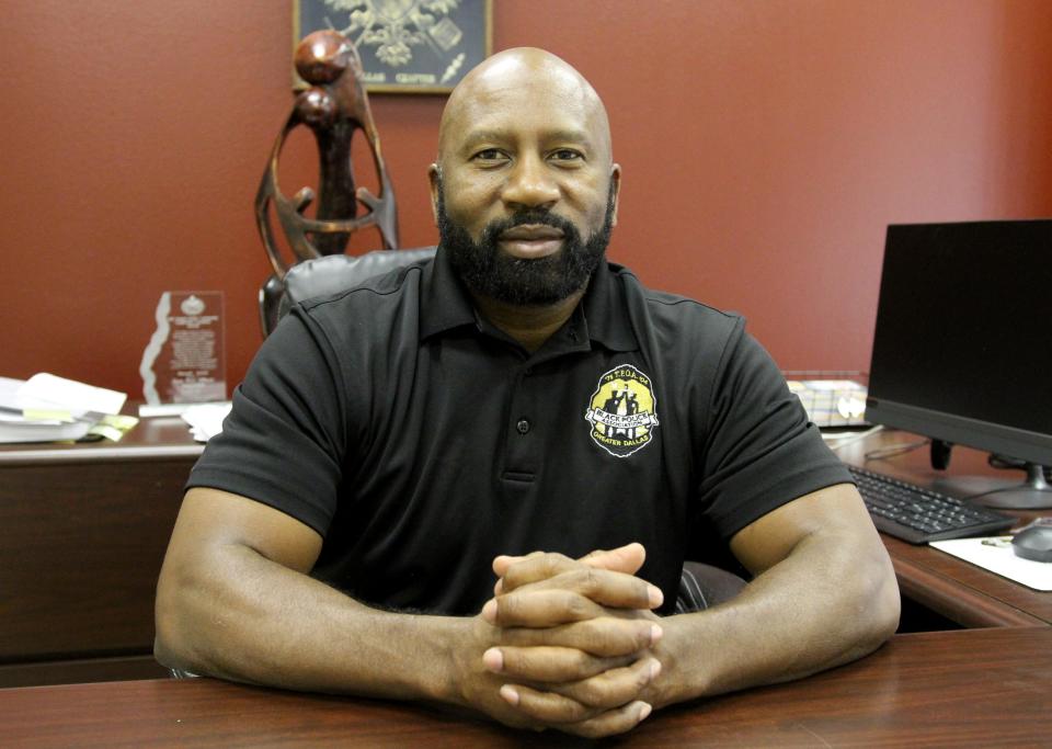 Terrance Hopkins, president of the Black Police Association of Greater Dallas, is worried about good guys with guns. 