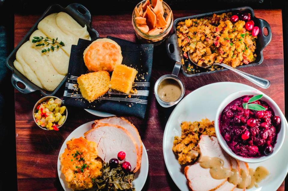 Along with lunch, dinner and brunch, New South Kitchen & Bar offers family meals and pre-order holiday meals.
