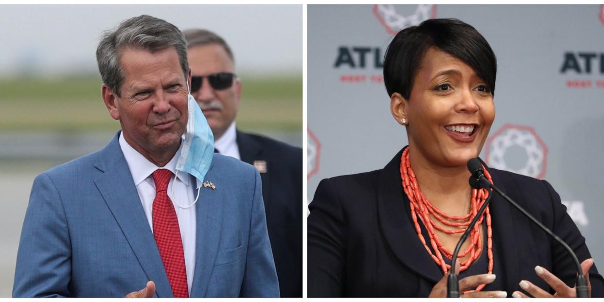 keisha lance bottoms brian kemp georgia