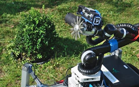 The Trimbot's topiary trimming rotor blade  - Credit: University of Edinburgh&nbsp;