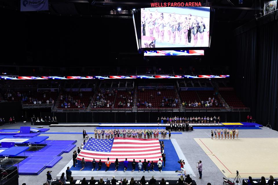 USA Gymnastics last made an appearance in Des Moines in 2019.