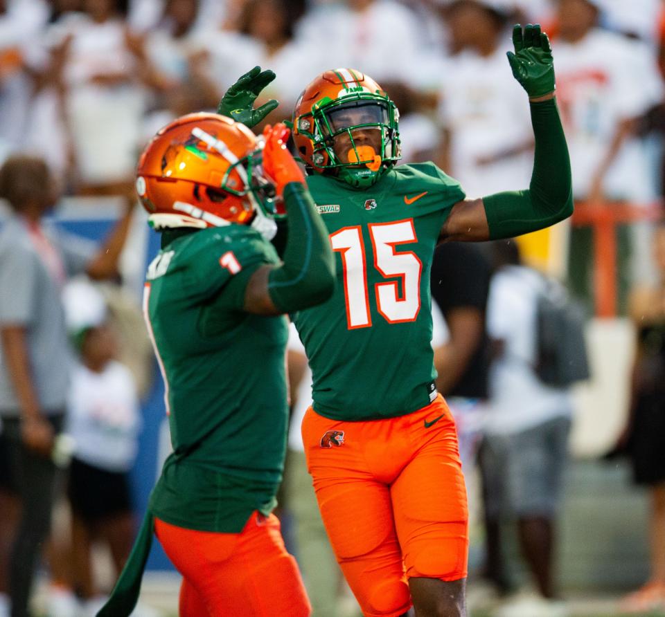 The Florida A&M Rattlers lead the West Florida Argonauts headed into the fourth quarter on Saturday, Sept. 16, 2023.