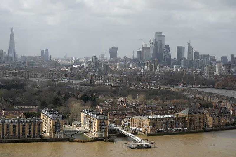 FILE PHOTO: View at the London skyline from the16th floor of the new European Bank for Reconstruction and Development (EBRD) in London