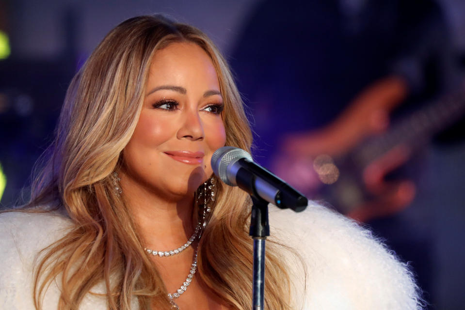 Mariah Carey performs during New Year’s Eve celebrations in Times Square in New York City on Dec. 31, 2017. (Photo: Carlo Allegri/Reuters)