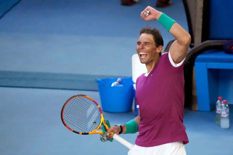 Rafael Nadal has battled through to the semi-finals (Simon Baker/AP) (AP)
