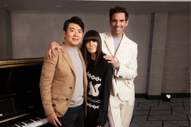 Lang Lang, Claudia Winkleman and Mika