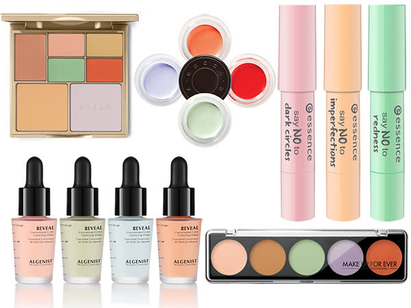 Color correcting concealers