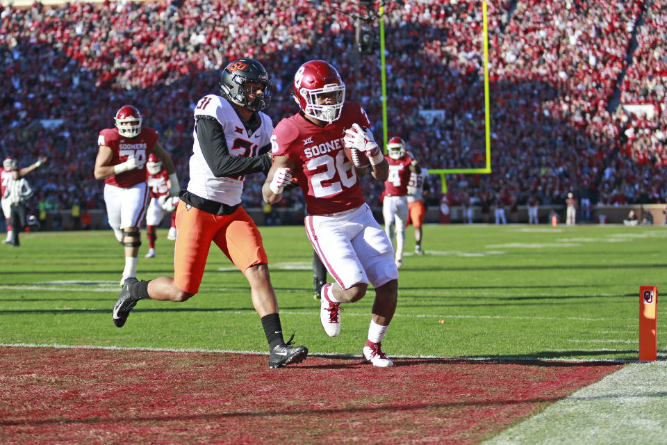 Kennedy Brooks and Oklahoma are now 9-1. (Getty)