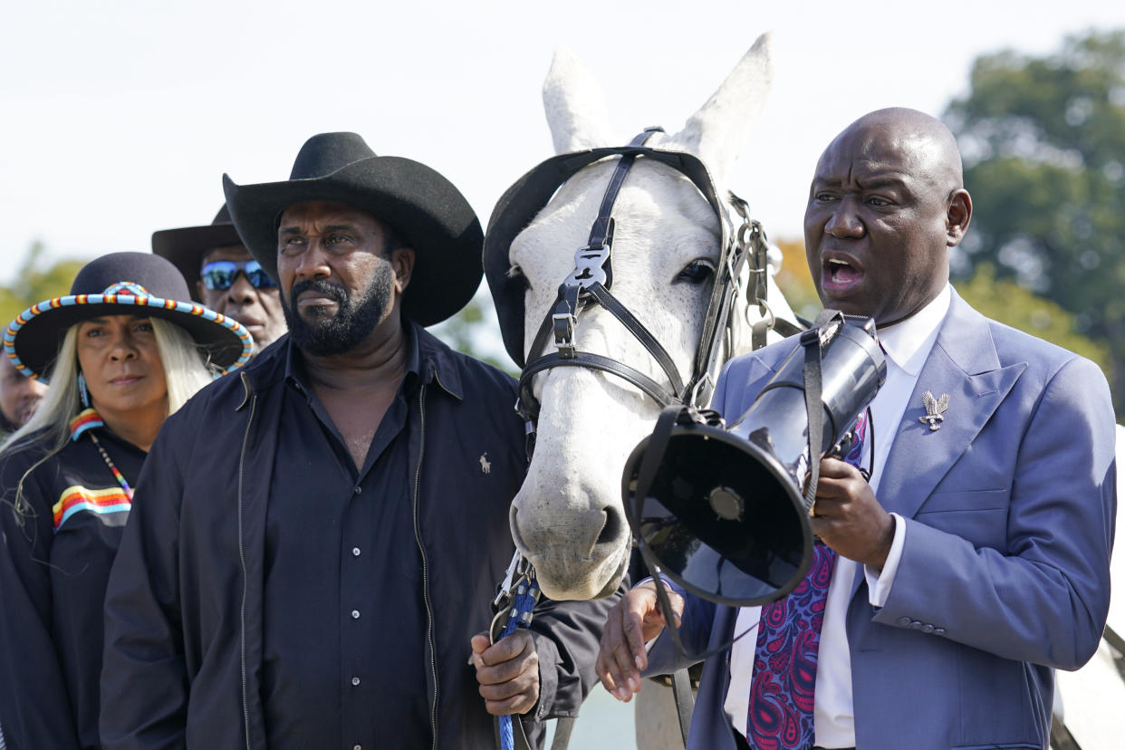 Attorney Benjamin Crump, right