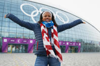 <p>Williams switched to bobsled and represented Team USA at the 2014 Winter Games in Sochi where she won a silver medal in the two-woman bobsled event. (Getty) </p>