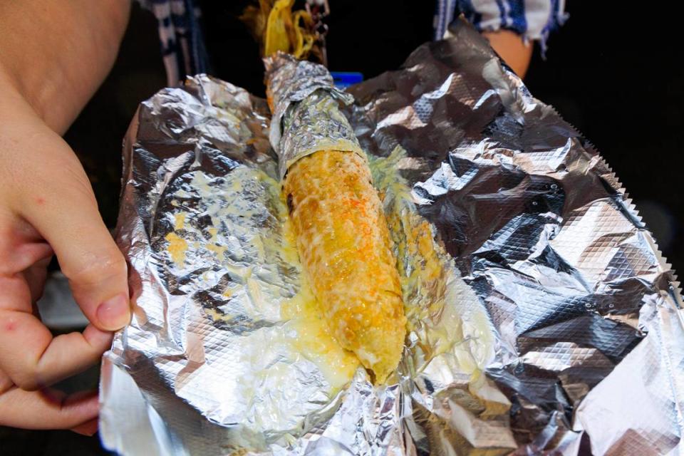 Elote at the opening day of the South Carolina State Fair on Wednesday, October 11, 2023.