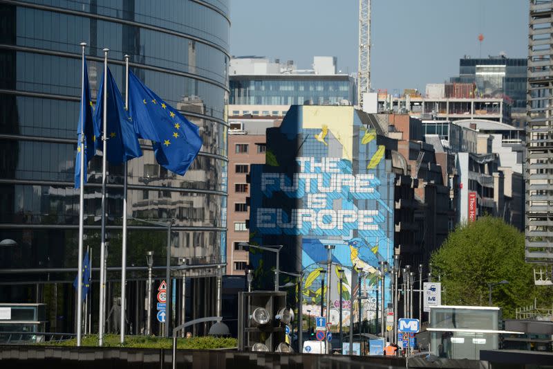 Outside view of the European Commission headquarters in Brussels