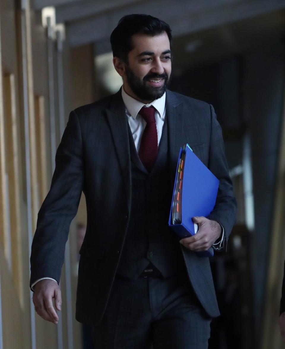 Humza Yousaf answered questions about hospital bed blocking (Andrew Milligan/PA) (PA Archive)