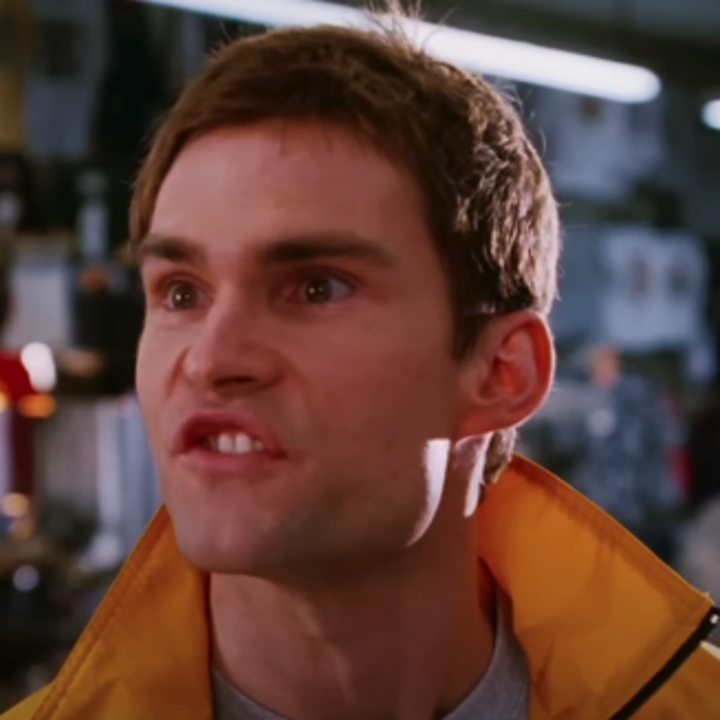 Closeup of Seann William Scott as Stifler