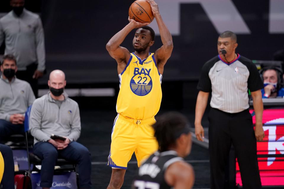 Andrew Wiggins won't be able to play in Warriors home games until he meets the city of San Francisco's vaccine requirements.