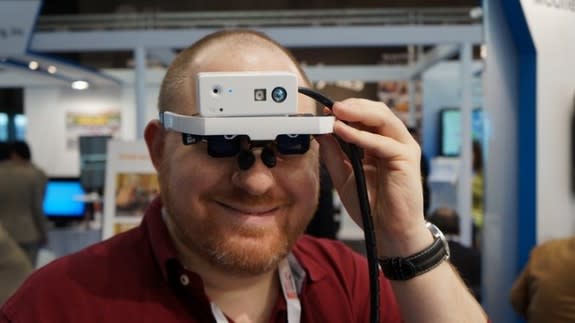 Dual-Eye Augmented Reality Goggles Recognize Faces, Gestures