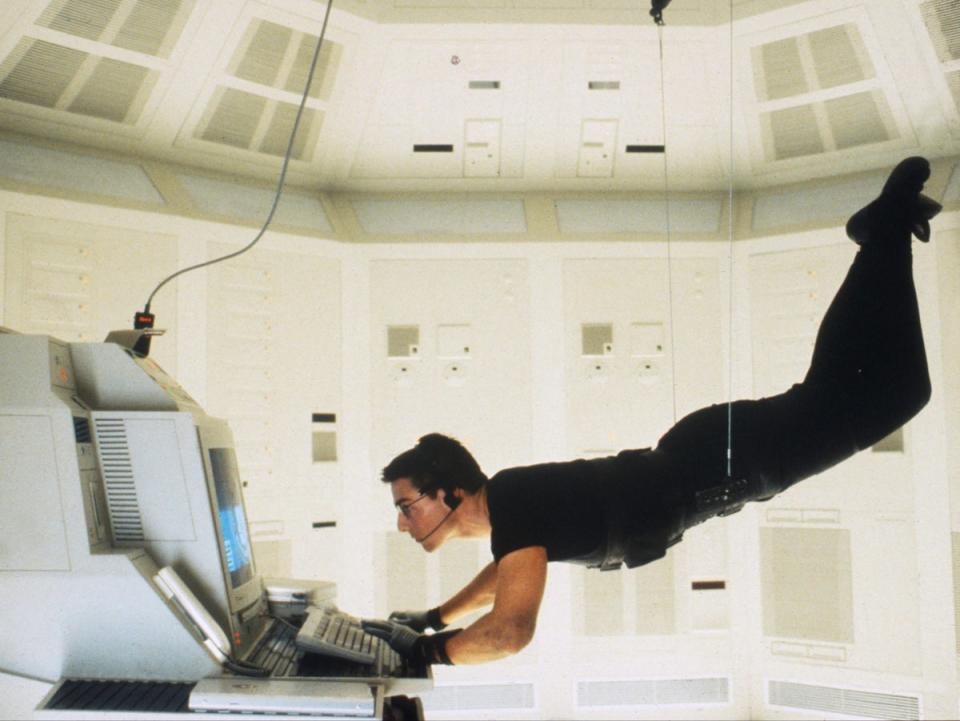 Cruise as Ethan Hunt in the first ‘Mission: Impossible’ film in 1996, directed by Brian De Palma (Paramount/Kobal/Shutterstock)