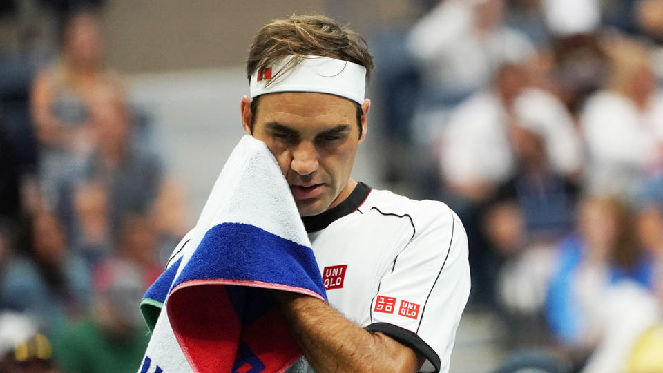 Roger Federer has had slow starts in his first two matches at the US Open.