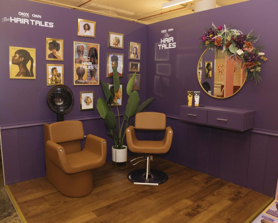 the hair tales installation