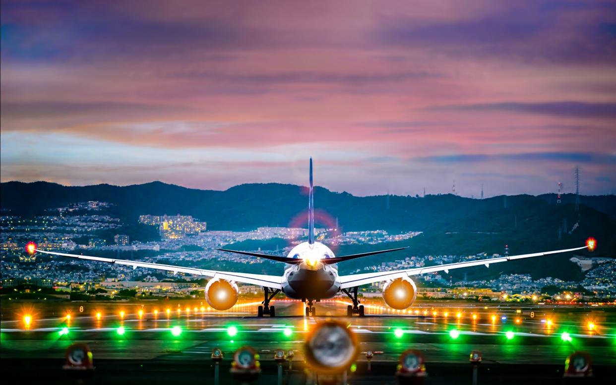 Airplane on runway