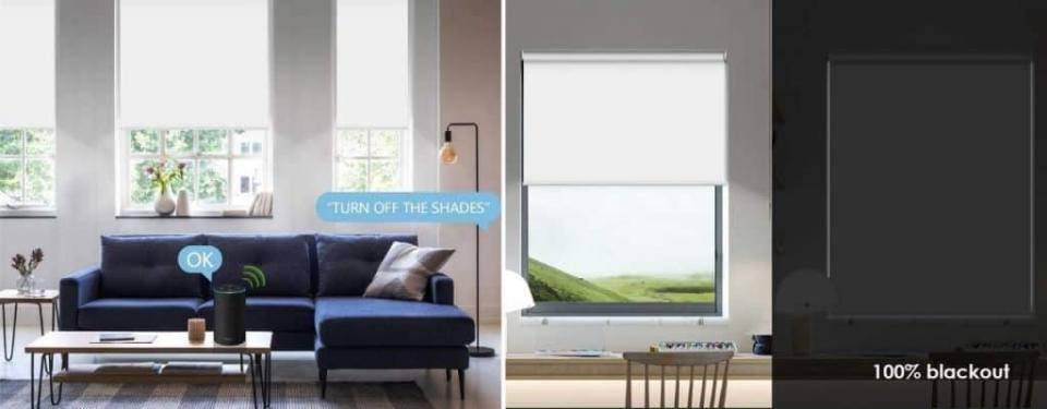 Yoolax Motorized Blind Shade for Window with Remote Control Smart Blind Shade