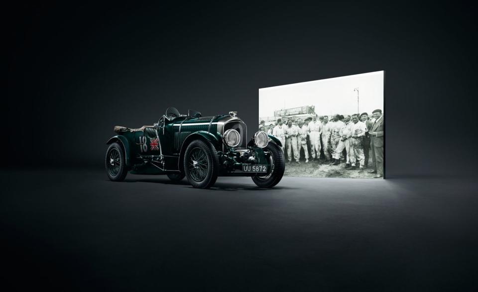 <p>As you might expect, the Bentley centenary theme extends into the rest of the lineup. It's observed officially on July 10, 2019, and every Bentley car produced in the 2019 model year will feature specially created badges with the "B" re-created in gold on the wheel hood, trunk, and wheel centers; the hood and trunk badges will also include "1919 to 2019" lettering. The gold treatment extends to the key fob, steering-wheel button, and gear selector.</p>