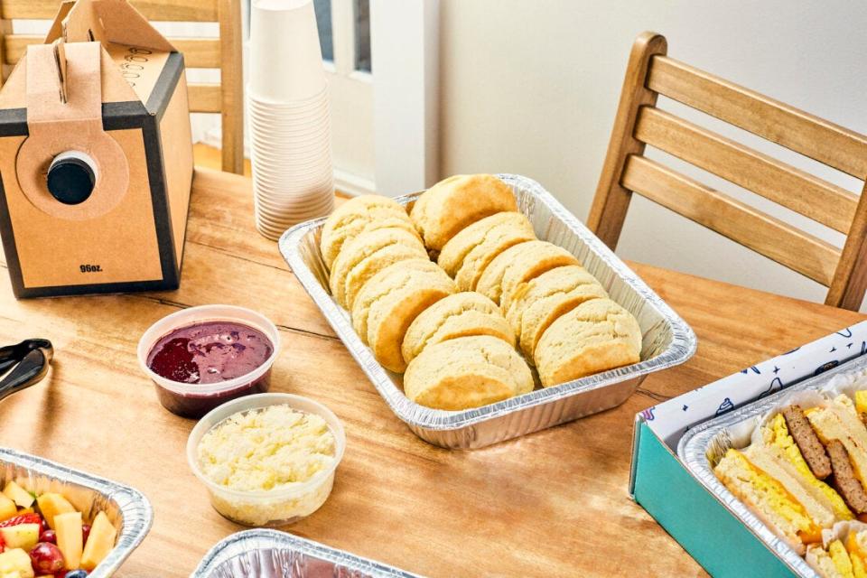 Scratch-made Biscuits and Homemade Jam from Biscuit Belly.